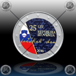 2 EVRO SLOVENIJA 2016 "25 let osamosvojitve RS" BARVNI