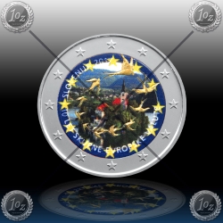 2 EVRO SLOVENIJA 2017 "10. obletnica evra v Sloveniji"  BARVNI