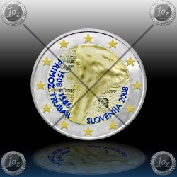 2 EVRO SLOVENIJA 2008 (PRIMOŽ TRUBAR-No1) BARVNI