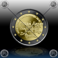 2 EVRO SLOVENIJA 2020 "ADAM BOHORIČ" Black Rhodium + 24k Gold