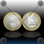  ŠVICA 10 Frankov 2020 "ZAJEC" BU