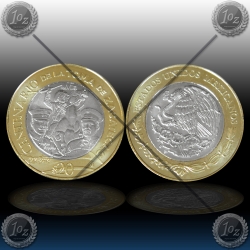 MEHIKA 20 Pesos 2014 "Taking of Zacatecas" UNC