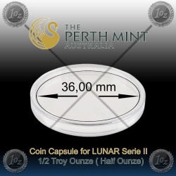 Originalne KAPSULE (1/2oz) za LUNAR II kovance 36 mm Originalne KAPSULE (1/2oz) za LUNAR II kovance 36 mm