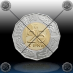 HRVAŠKA 25 kuna 2017 ( 25 let UN ) UNC