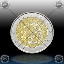 2 EVRO FINSKA 2017 (No1) "Finland Independence" UNC