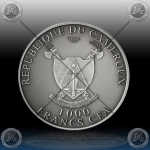 1oz CAMEROUN 1000 Francs 2017 "Warthog" UNC