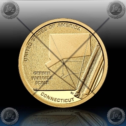 ZDA 2 x 1 Dollar 2020 (American Innovation - Connecticut / Gerber Variable Scale) P+D