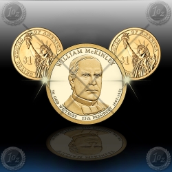 ZDA $1 (25th. President) 2013 P+D "William McKinley"