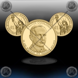 ZDA $1 (30th President) 2014 P + D "Calvin Coolidge"