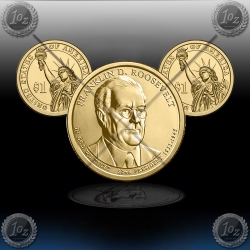 ZDA $1 (32th President) 2014 P + D "Franklin D. Roosevelt"