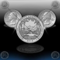  ZDA 25 Cent (16th Quarters) 2013 P+D "White Mountain"