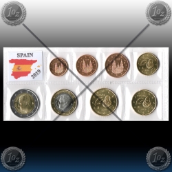ŠPANIJA SET kovancev 2019 (1 Cent - 2 Euro) UNC