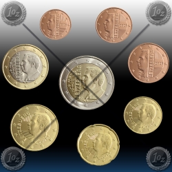 LUKSEMBURG SET kovancev 2026 (1 Cent - 2 Euro) UNC