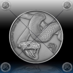 1oz GABON 1000 Francs " SNAKE " 2013